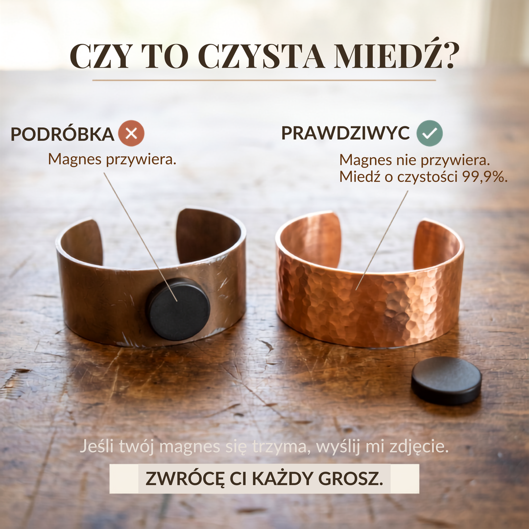 Bransoletka Vera z Miedzi Brume
