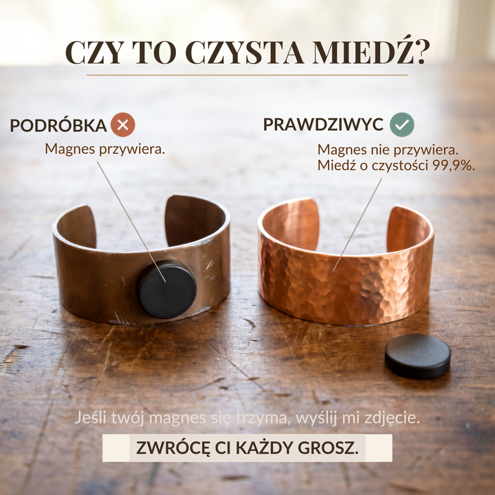 Bransoletka Vera z Miedzi Brume