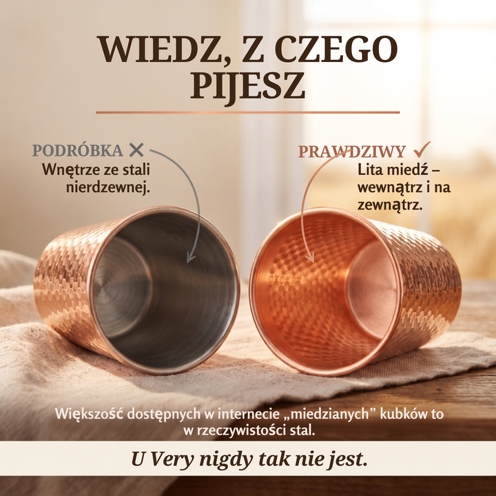 Czysta Miedziana Kubek Very