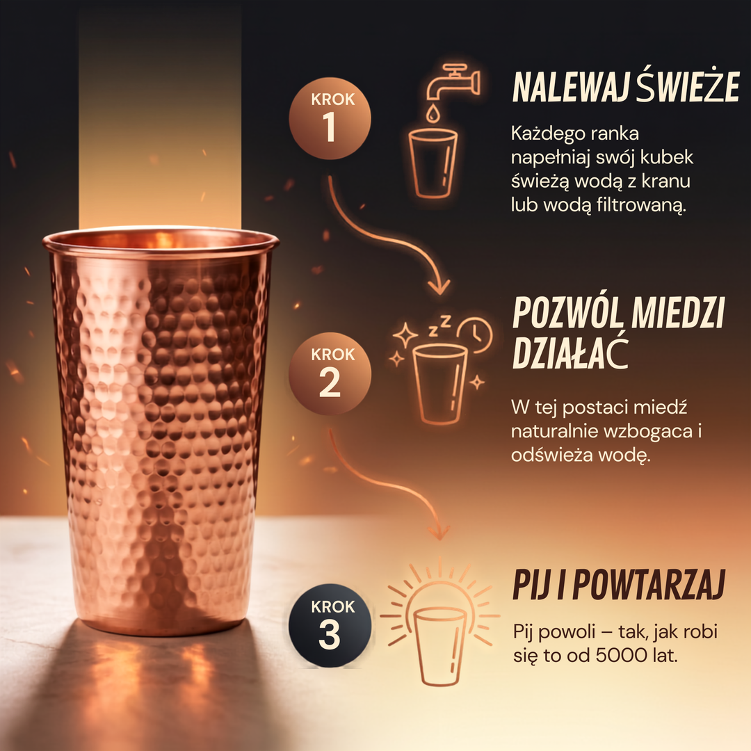 Czysta Miedziana Kubek Very